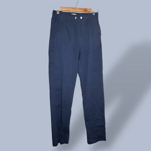 Crewcuts Navy Blue Chino Pull On Pants Elastic Waist Size 16 Kids Play School‎